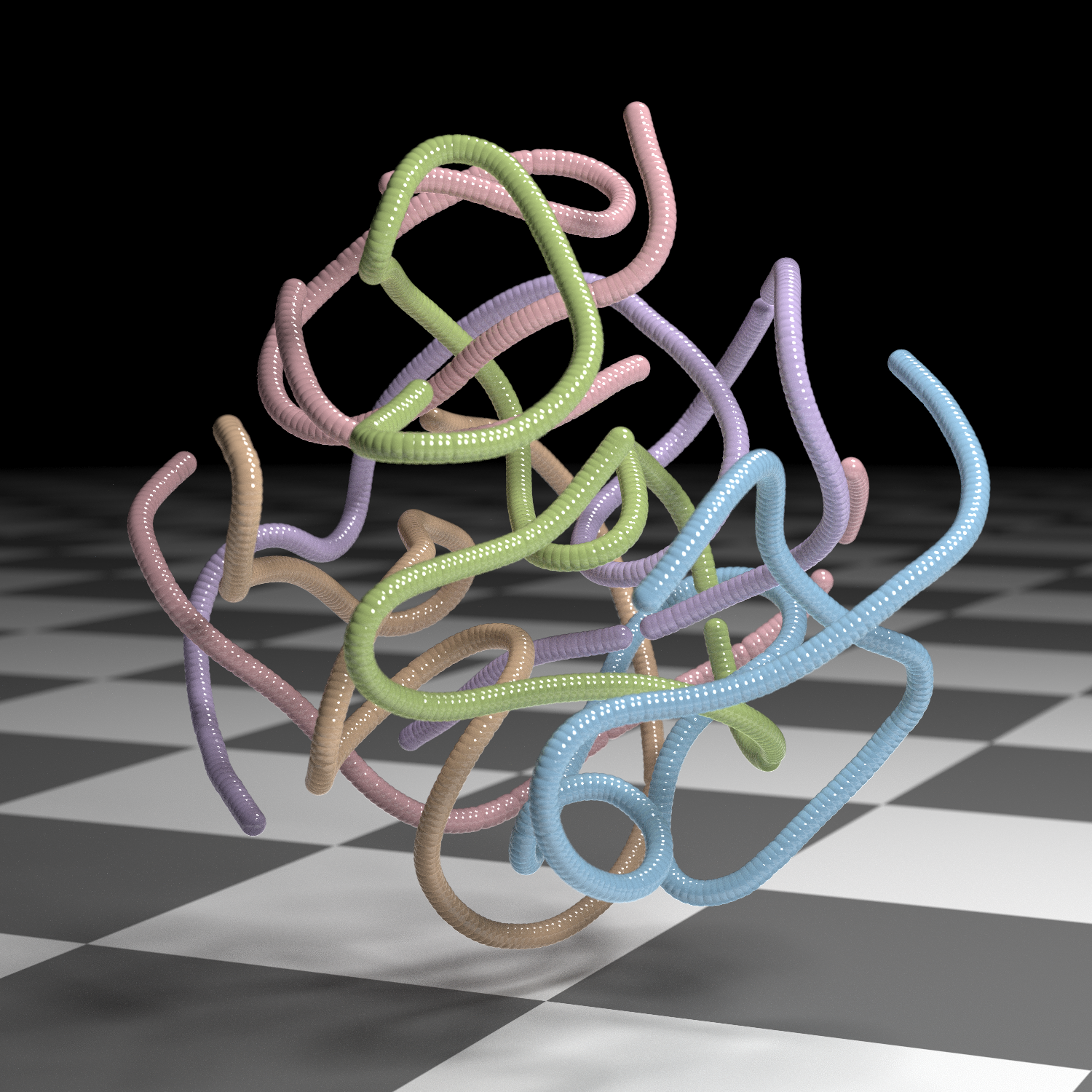 Raytraced 3D t-SNE sculptures